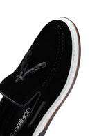 
Men's Black Suede Leather Tassel Casual Loafer
 | Derimod