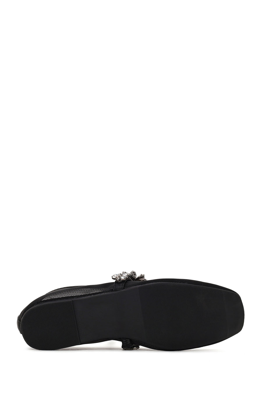 Woman Black Embellished Ballet Flat