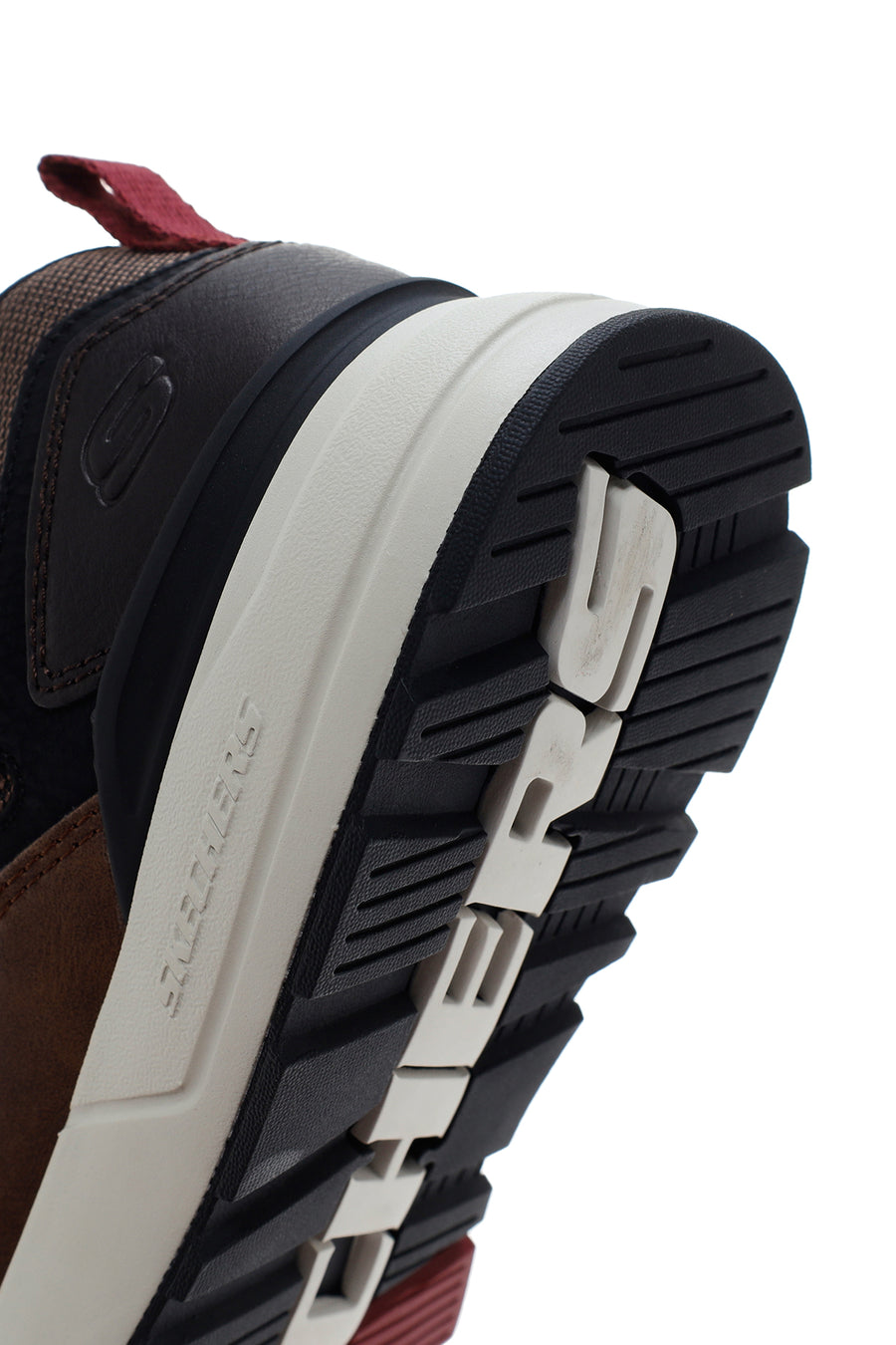 Skechers Men's Brown Rozier Willron Leather Sneaker