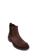 Male Brown Suede Chelsea Boots | Derimod