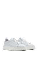 Kadın Beyaz Bağcıklı Deri Sneaker | Derimod