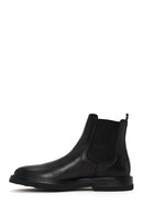 Male Black Leather Chelsea Boots | Derimod