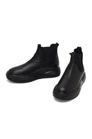 Men's Black Leather Sports Boots | Derimod