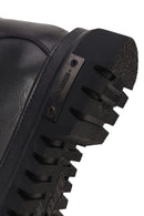 Harley Davidson Woman Black Angelhard Lace-Up Leather Combat Boots | Derimod