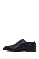 Male Navy Lace-up Leather Casual Shoes | Derimod