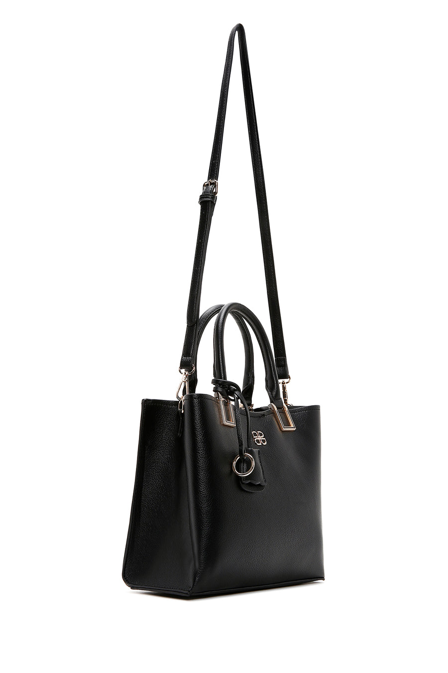 Women's Black Long Strap Shoulder Bag