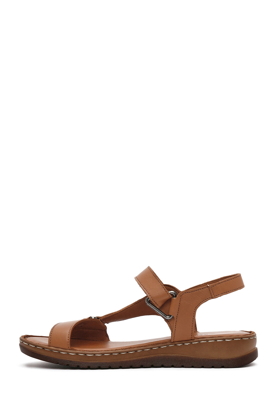 Women's Tan Leather Comfort Sandals