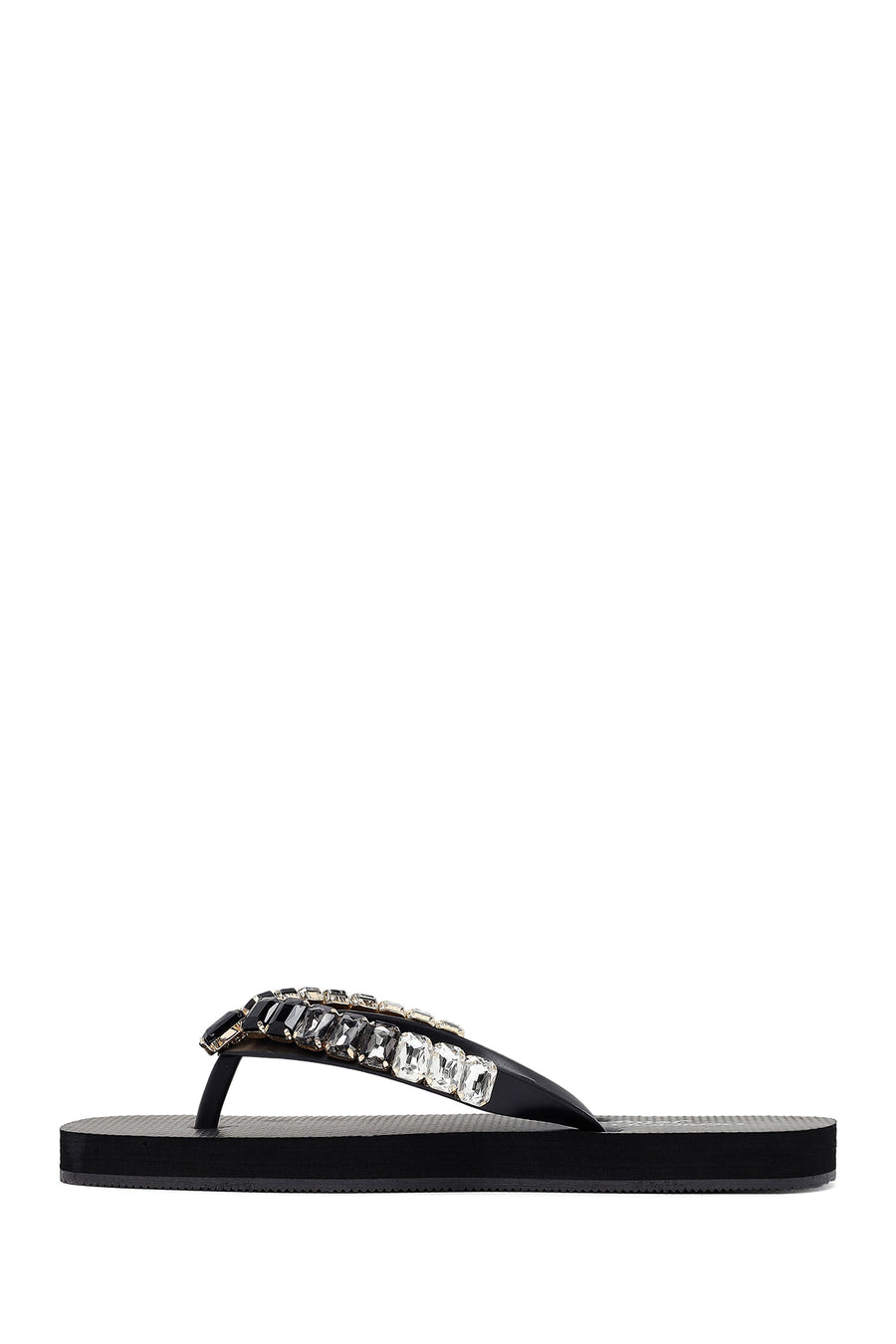 Women's Black Stone Jelly Slippers