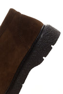 Men's Brown Suede Leather Casual Boots | Derimod