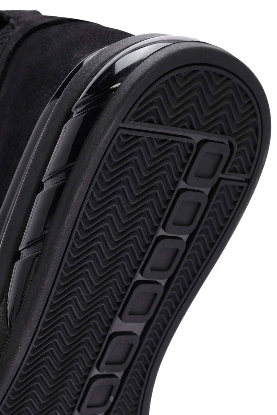 Erkek Siyah Kalın Tabanlı Bağcıklı Kumaş Sneaker