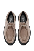 Men's Mink Lace-Up Nubuck Leather Casual Shoes | Derimod