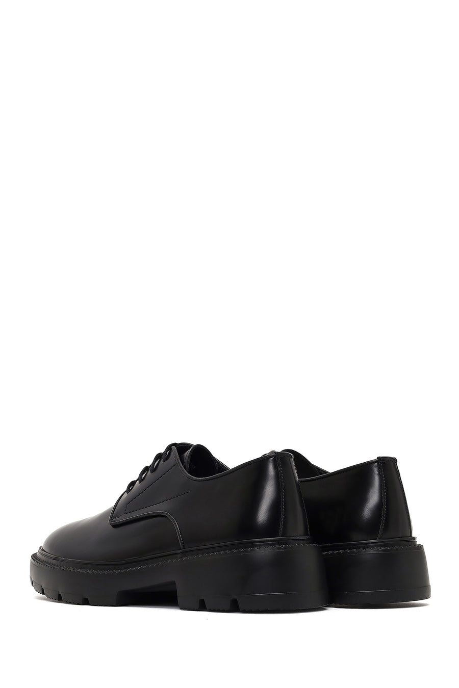 Men's Black Lace-up Leather Casual Shoes