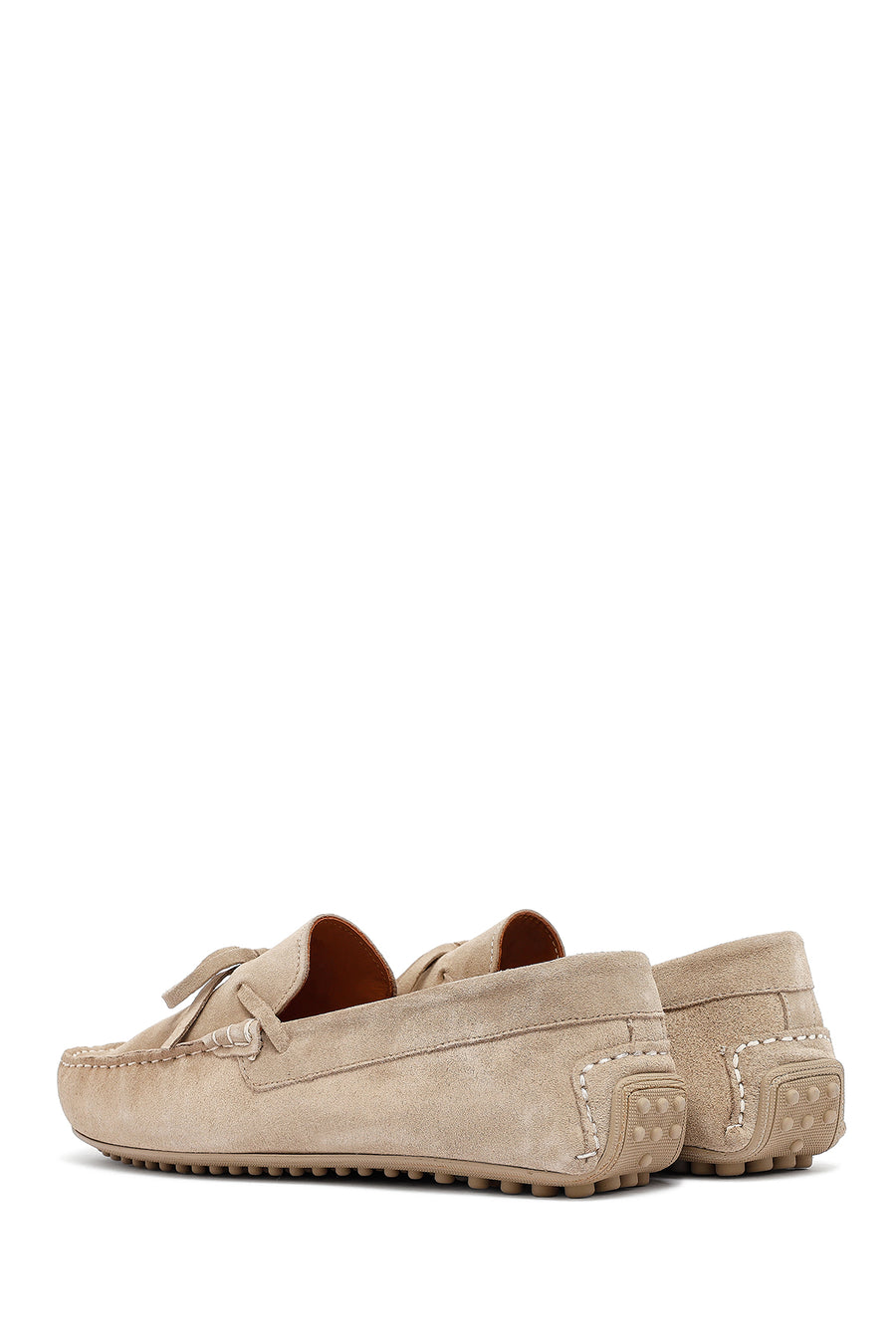 Men's Beige Suede Leather Casual Loafer
