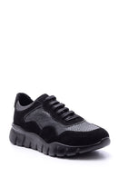 Erkek Süet Detaylı Deri Sneaker | Derimod