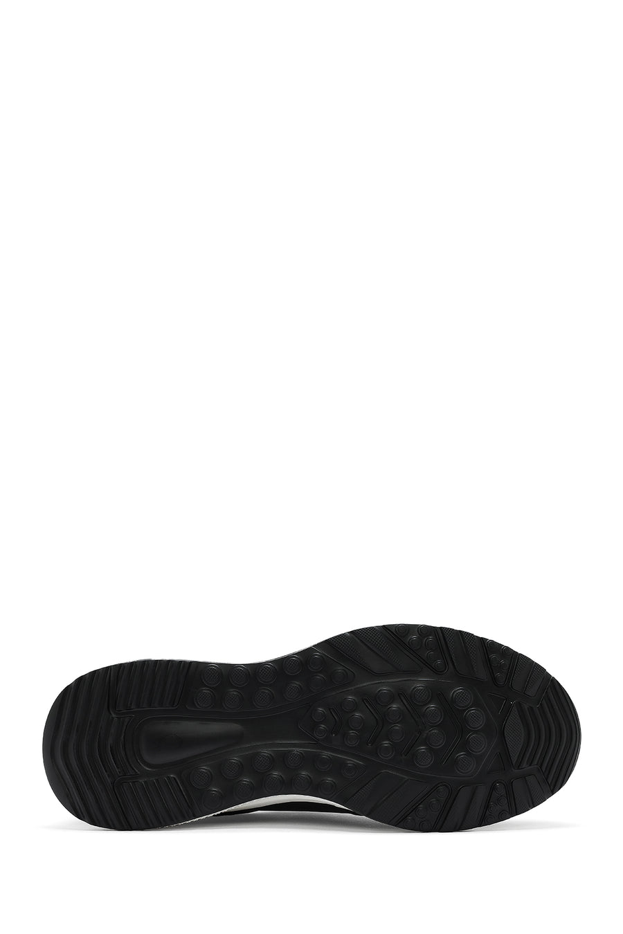 Erkek Siyah Bağcıklı Deri Casual Sneaker