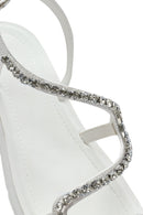 Women's White Stone Sandals | Derimod