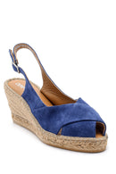 Women's Suede Wedge Heeled Shoes | Derimod