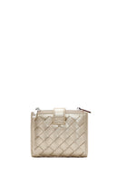 Women's Yellow Metallic Wallet | Derimod