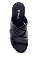 Women's Leather Slippers | Derimod
