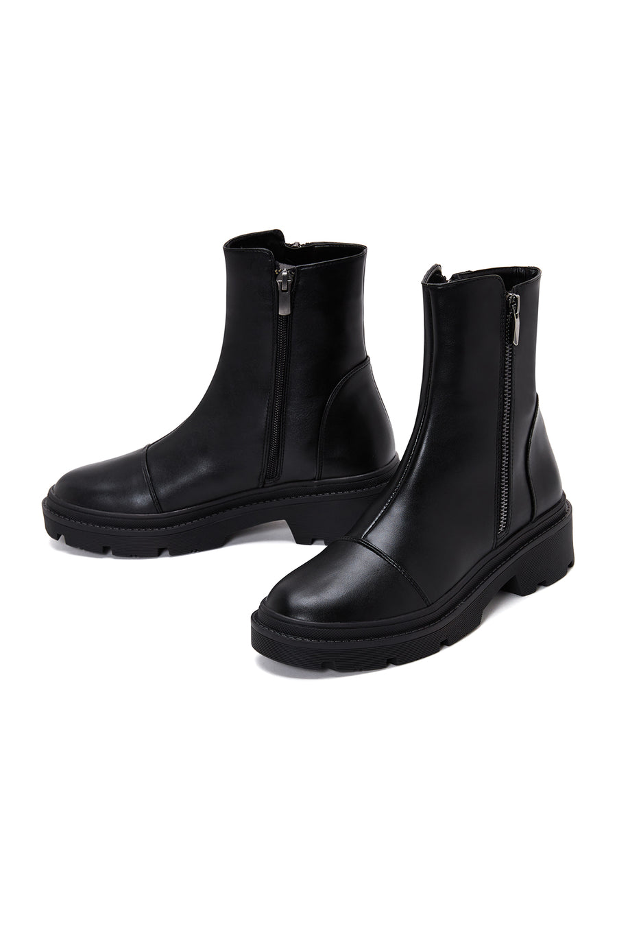 Women's Black Thick Soled Boots