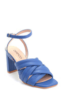 Women's Casual Heeled Leather Sandals | Derimod