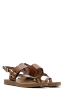 Women's Tan Back Strap Flip Flop Sandals | Derimod