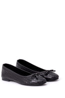 Women's Bow Leather Ballerinas | Derimod