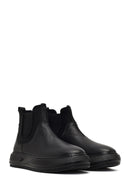 Men's Black Leather Sports Boots | Derimod