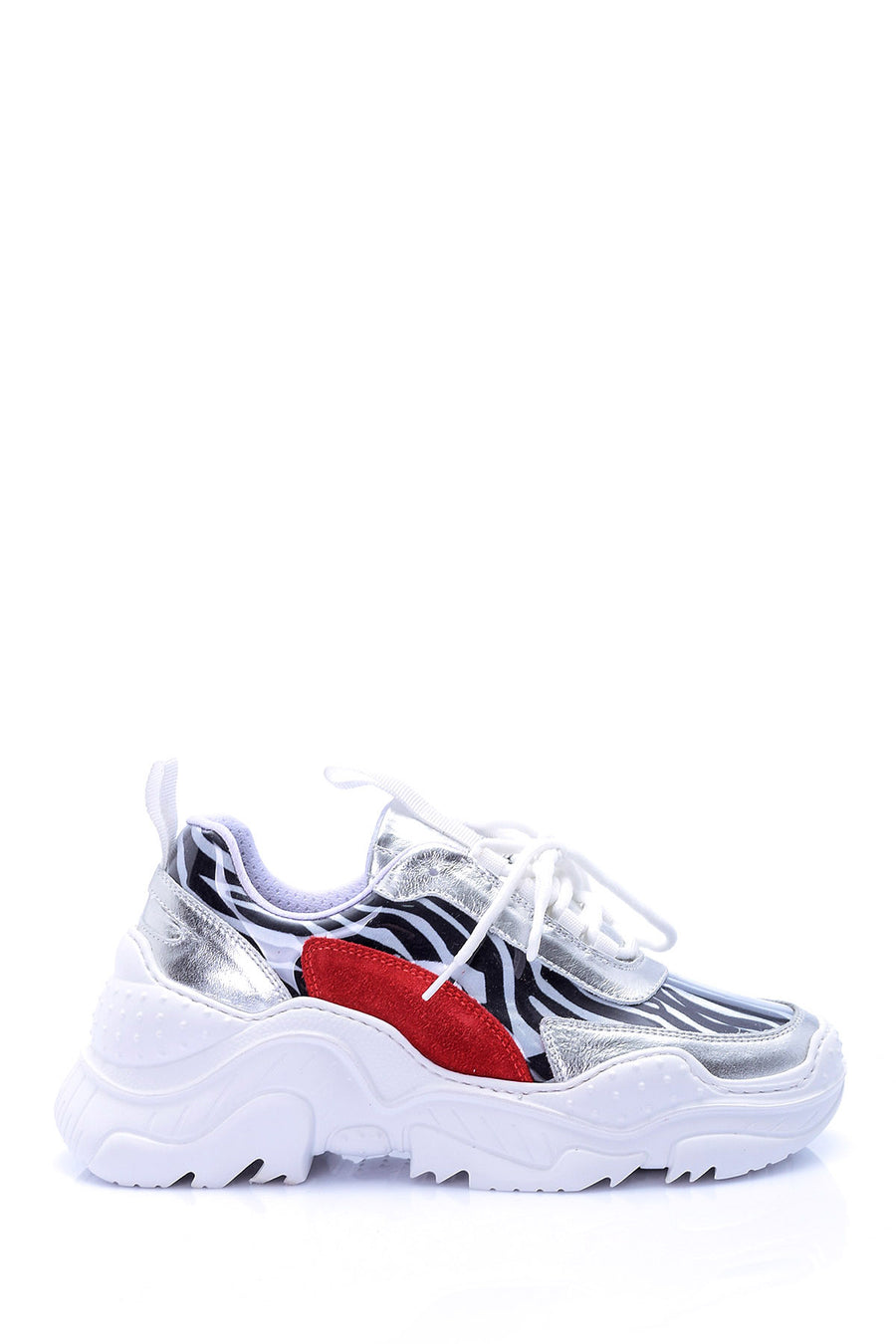 Women's Silver Detailed Sneaker 19SFD243214 | Derimod