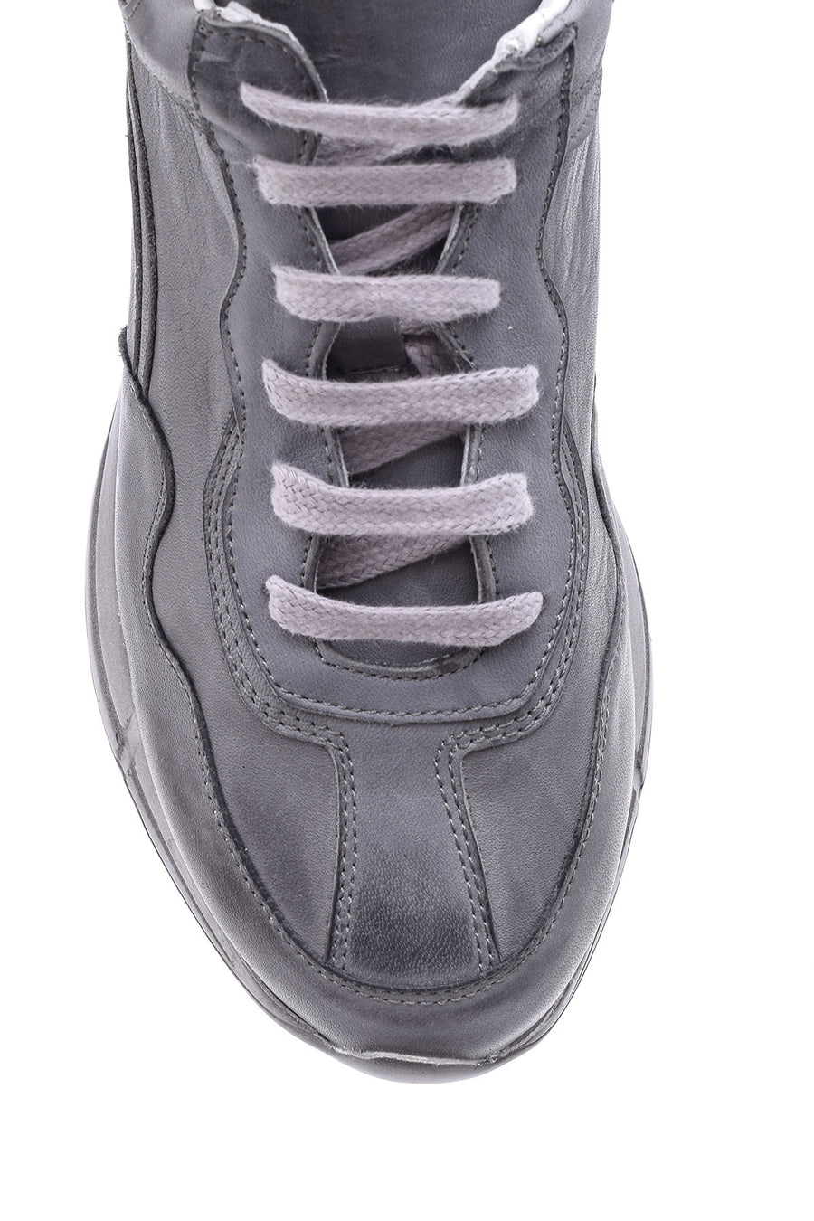 Kadın Yüksek Tabanlı Deri Sneaker