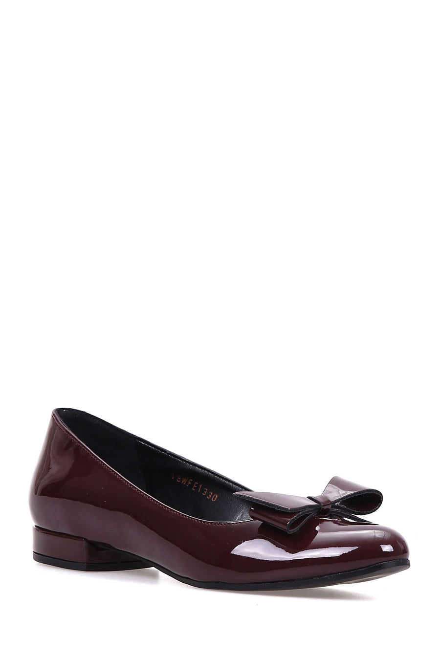 Women's Bow Patent Leather Ballerinas