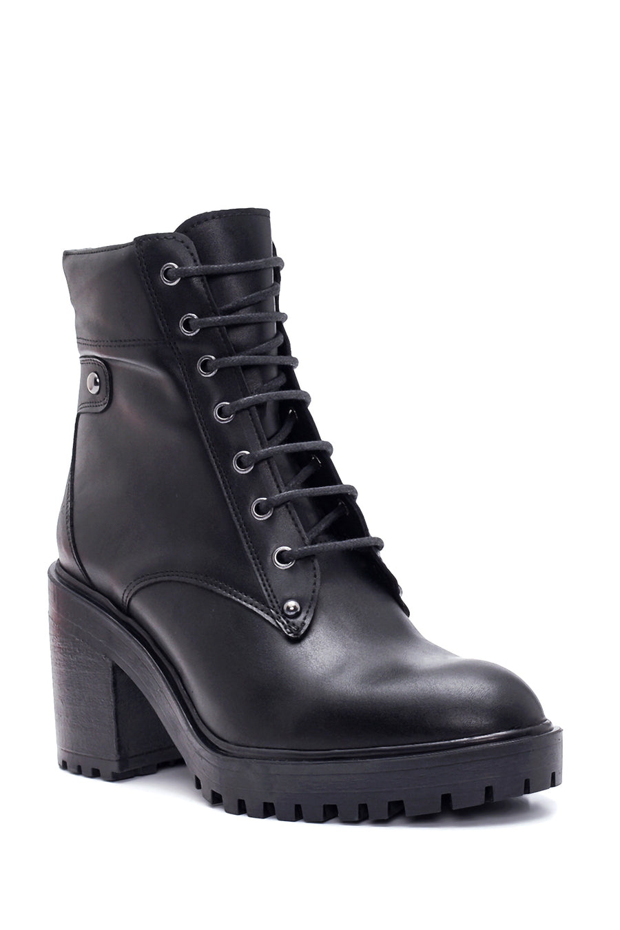 Women's Leather Heeled Boots