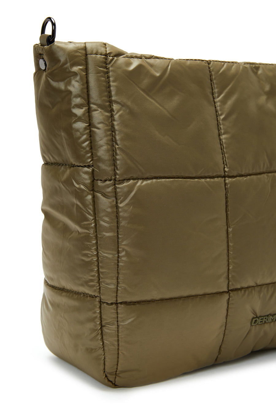 Women's Khaki Quilted Shoulder Bag