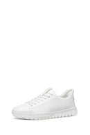 Geox Men White U Flextrıde Plus Lace-up Leather Sneaker | Derimod