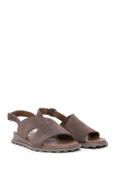 Women's Mink Suede Leather Sandals | Derimod