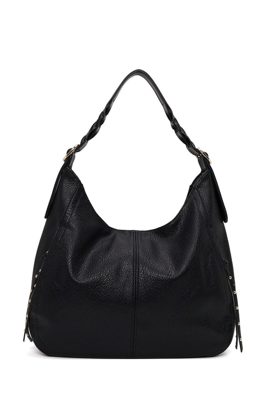 Woman Black Long-Strap Shoulder Bag