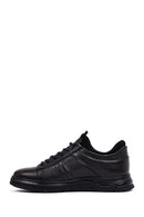 Male Black Lace-up Leather Casual Sneaker | Derimod
