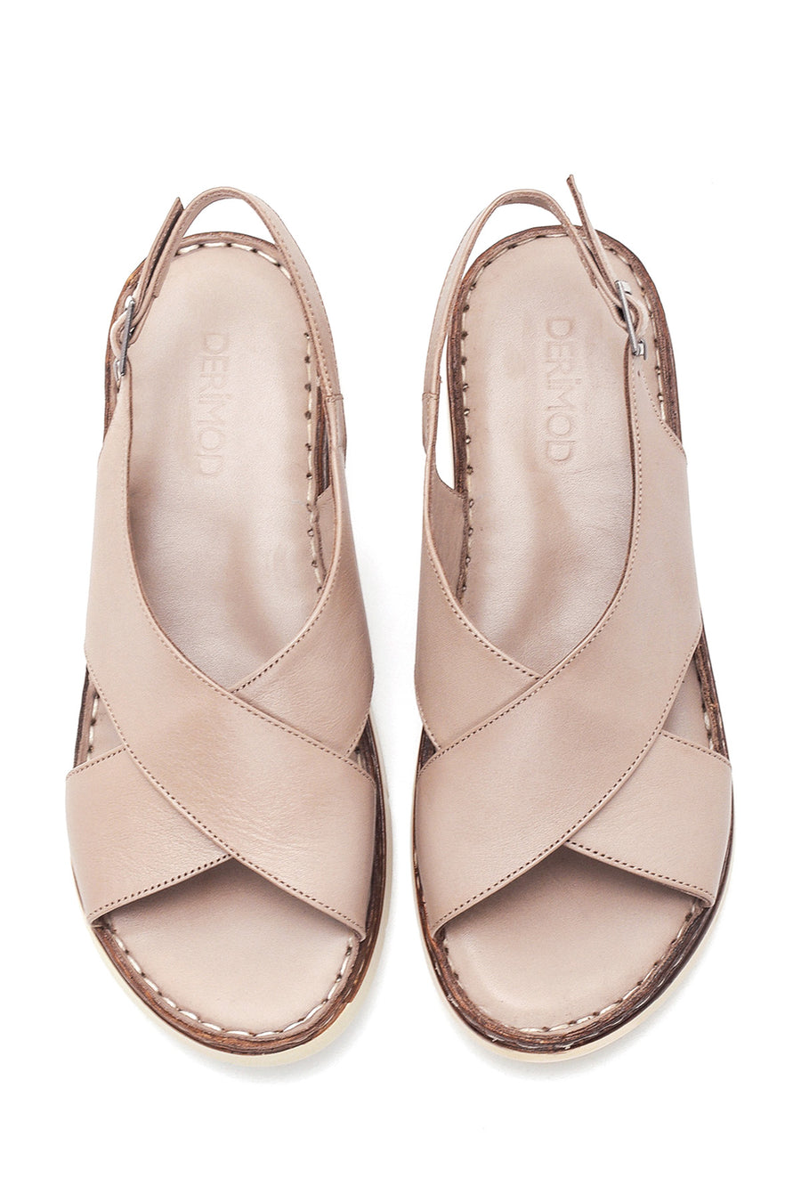 Women's Mink Leather Comfort Sandals