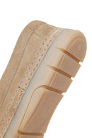 Men's Beige Chunky Suede Leather Loafers | Derimod