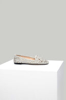 Suede Perforated Women's Leather Ballerinas | Derimod