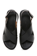 Women's Black Thick Sole Comfort Sandals | Derimod