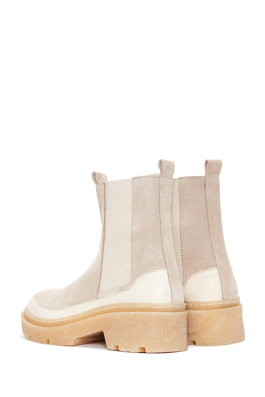 Women's Gray Suede Leather Chelsea Boots