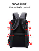 D-Pack Unisex Gray Technological Fabric Hardcase Backpack | Derimod