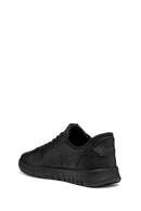 Geox Men Black U Flextrıde Plus Lace-up Leather Sneaker | Derimod