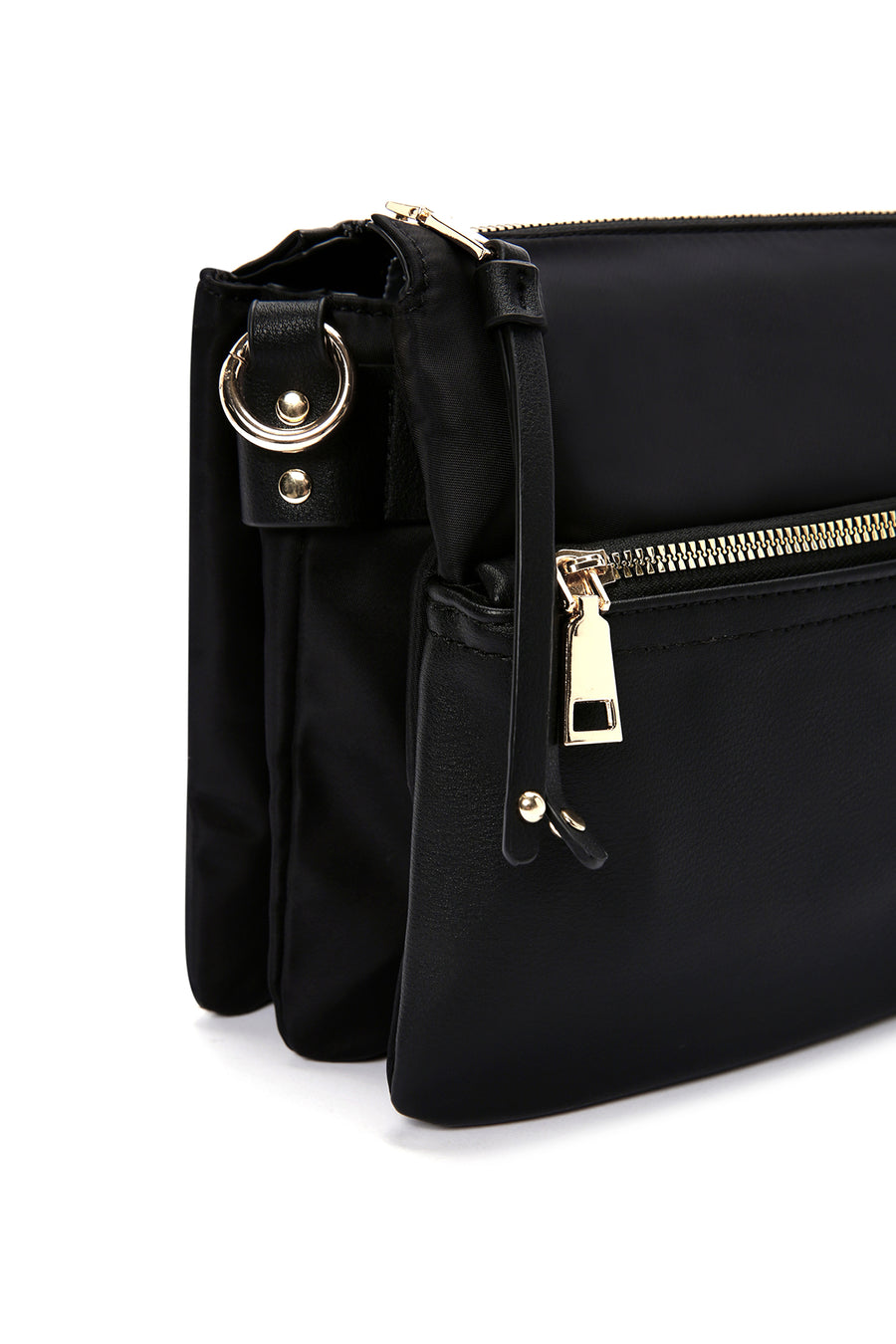 Women's Black Long Strap Crossbody Bag