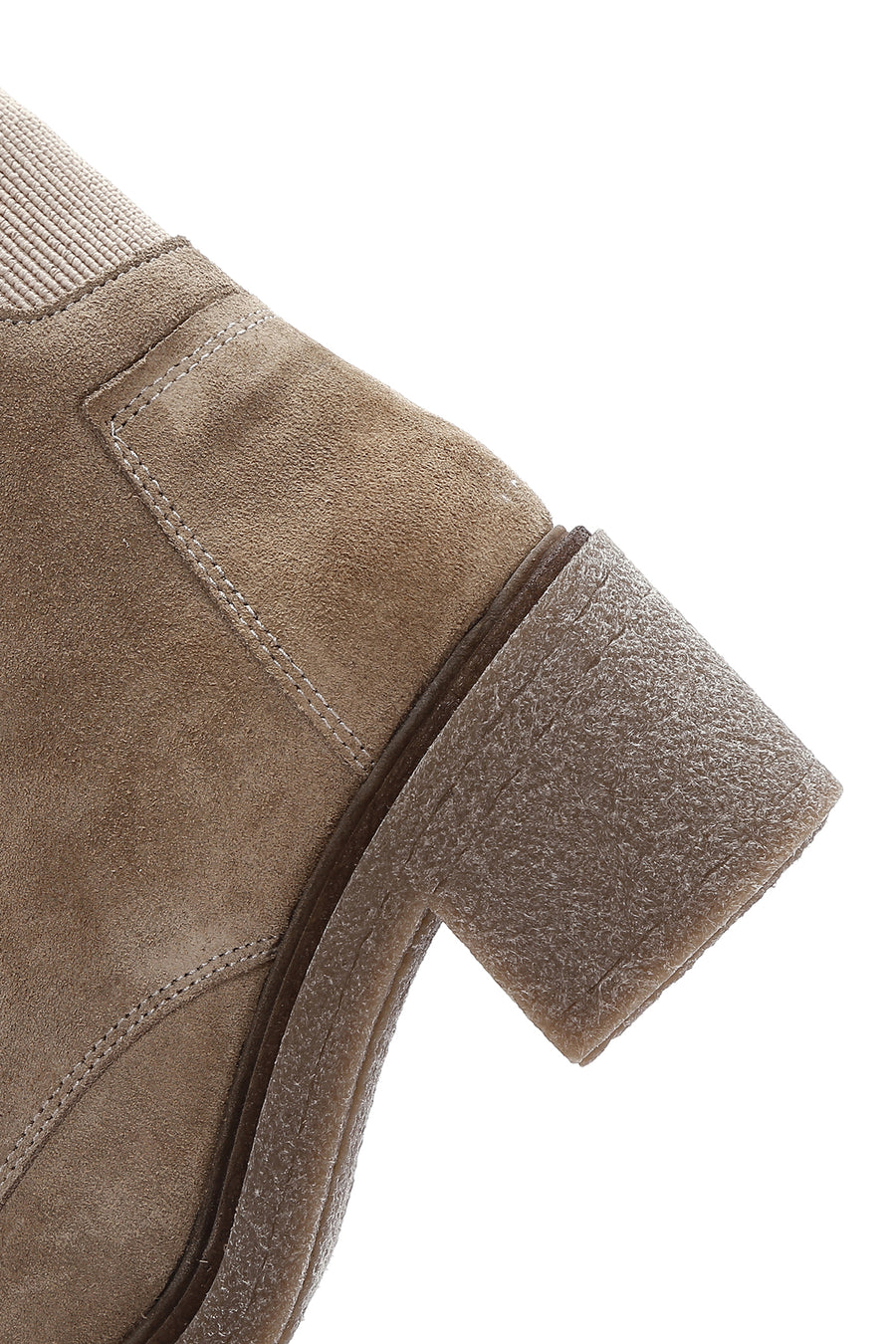 Women's Beige Suede Leather Boots
