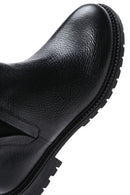 Women's Black Leather Chelsea Boots | Derimod