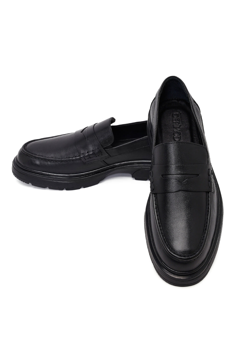 Men's Black Leather Loafer