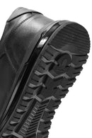 Men's Black Lace-Up Leather Casual Sneaker | Derimod