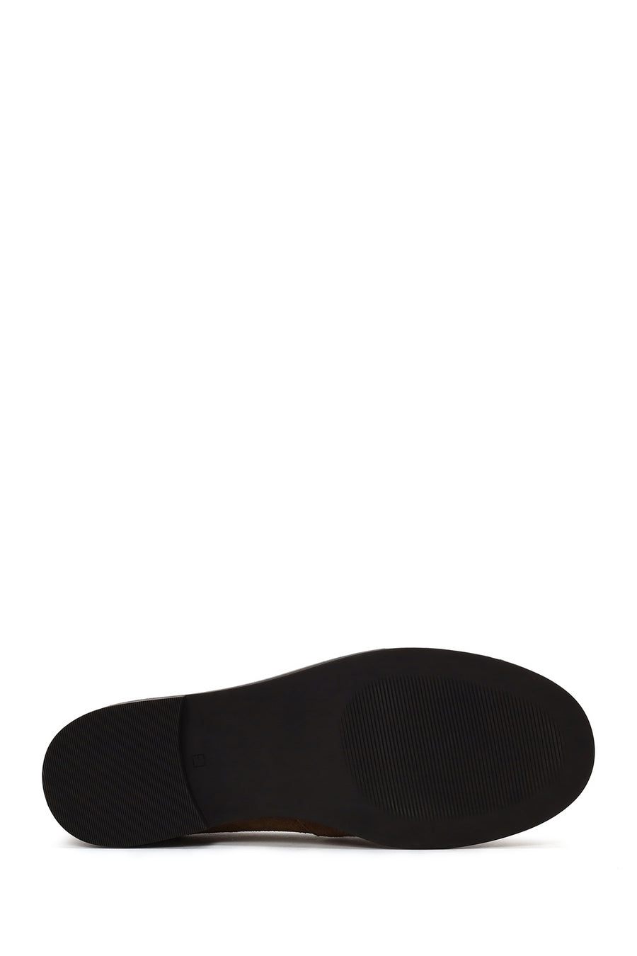 Kadın Taba Süet Deri Maskülen Loafer